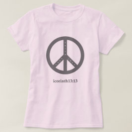 Faith, Hope en Love T-Shirt (Roze)