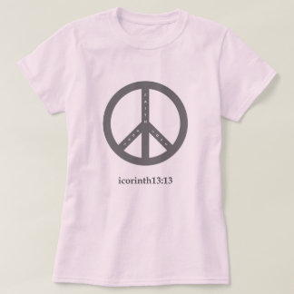 Faith, Hope en Love T-Shirt (Roze)
