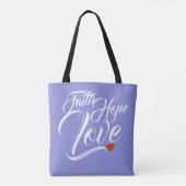 Faith Hope en Love Tote Bag (Achterkant)