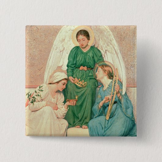 Faith, Hope en Love Vierkante Button 5,1 Cm (Voorkant)