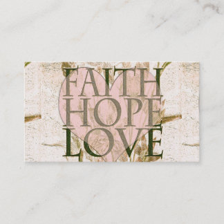 Faith, Hope en Love Visitekaartje