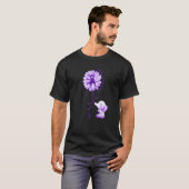 Faith Hope Fight Elephant Epilepsy Bewustheid T-shirt (Voorkant volledig)