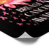 Faith Hope Fight Love Elephant Breast Cancer Poster (Hoek)