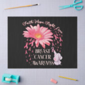 Faith Hope Fight Love Elephant Breast Cancer Tissuepapier (Craft)