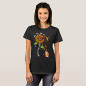Faith Hope Fight Love Elephant Multiple Sclerosis  T-shirt (Voorkant volledig)
