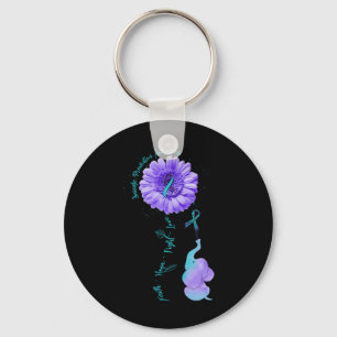 Faith Hope Fight Love Elephant Suicide Prevention Sleutelhanger