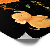 Faith Hope Fight Love Elephant Sunflower Leukemie Poster (Hoek)