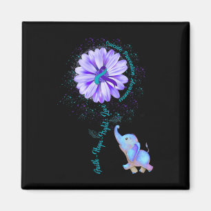 Faith Hope Fight Suicide Prevention Awareness Magneet