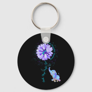 Faith Hope Fight Suicide Prevention Awareness Sleutelhanger