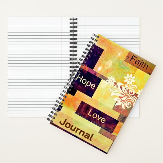 Faith hope hope love journal notitieboek (Binnen)