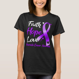 Faith Hope houdt van Pancreatic Cancer Awareness T-shirt