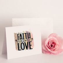 Faith Hope Liefde Blank Kaart