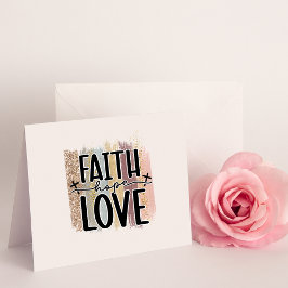 Faith Hope Liefde Blank Kaart