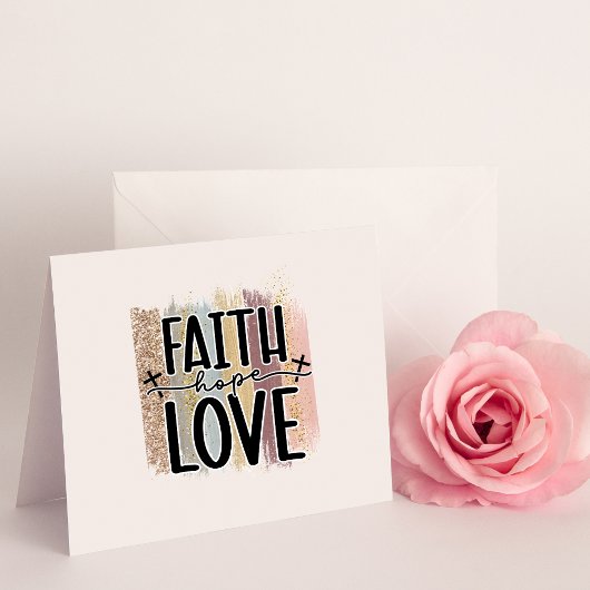Faith Hope Liefde Blank Kaart