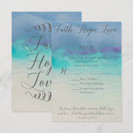 Faith Hope Liefde RSVP Antwoord Kaart