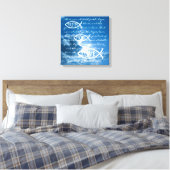 FAITH HOPE LOVE - 1 Corinthians 13; 13 Canvas Afdruk (Insitu (Slaapkamer))