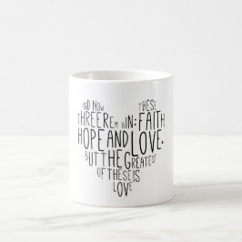 Faith Hope Love 1 Corinthians 13:13 Koffiemok