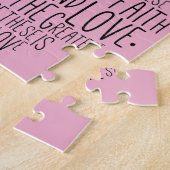 Faith Hope Love 1 Corinthians 13:13 Legpuzzel (Zijkant)