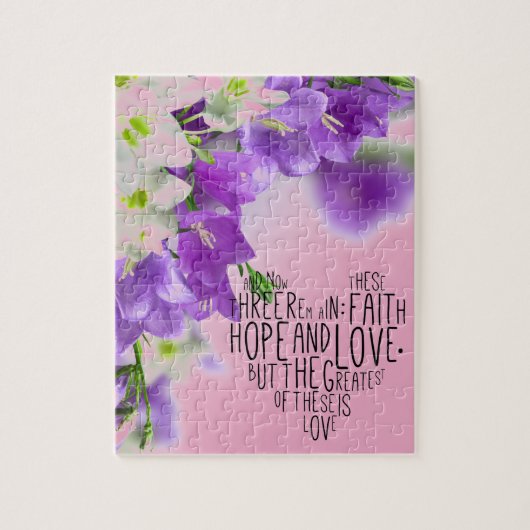 Faith Hope Love 1 Corinthians 13:13 Legpuzzel (Verticaal)