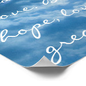 FAITH HOPE LOVE - 1 Corinthians 13; 13 Poster (Hoek)