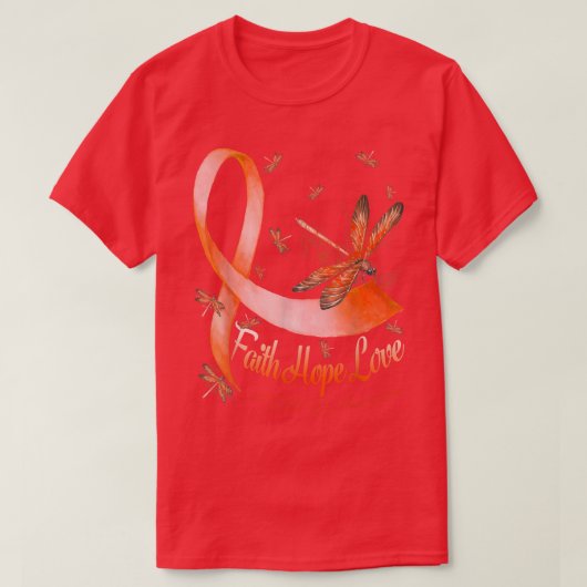 Faith Hope Love ADHD Awareness Dragonfly T-shirt (Design voorkant)