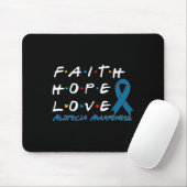 Faith Hope Love Alopecia Awareness 2 Muismat (Met muis)
