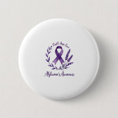 Faith Hope Love Alzheimer's Awareness Dragonfly (1 Ronde Button 5,7 Cm (Voorkant)