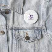 Faith Hope Love Alzheimer's Awareness Dragonfly (1 Ronde Button 5,7 Cm (In situ)