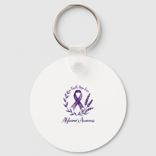 Faith Hope Love Alzheimer's Awareness Dragonfly (1 Sleutelhanger (Voorkant)