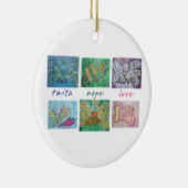 Faith Hope Love Angel Art Collage Ornament Pendant (Rechts)