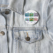 Faith Hope Love Angel Word Collage Button of Pin (In situ)