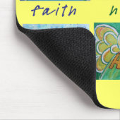Faith Hope Love Angel Word Collage Mousepad Muismat (Hoek)