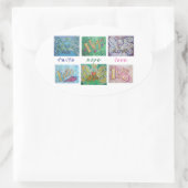 Faith Hope Love Angel Word Collage Sticker (Tas)