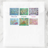 Faith Hope Love Angel Word Collage Sticker (Tas)