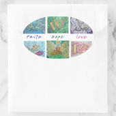 Faith Hope Love Angel Word Collage Sticker (Tas)