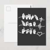 Faith Hope Love ASL American Sign Language Briefkaart (Voorkant / Achterkant)