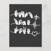 Faith Hope Love ASL American Sign Language Briefkaart (Voorkant)