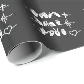 Faith Hope Love ASL American Sign Language Cadeaupapier (Rol Hoek)