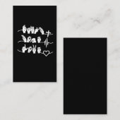 Faith Hope Love ASL American Sign Language Visitekaartje (Voorkant / Achterkant)
