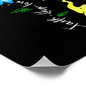 Faith Hope Love Awareness Down's Syndrome The Blue Poster (Hoek)