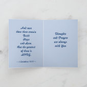 Faith Hope Love Bible Verse Kaart (Binnen)