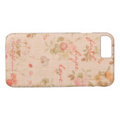Faith, Hope, Love Bijbel Verse Quote  Floral Case-Mate iPhone Case (Achterkant (Horizontaal))