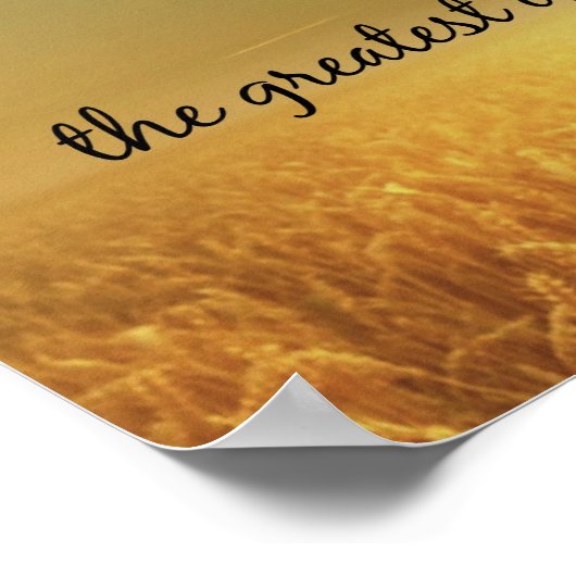 Faith, Hope, Love Bijbel Verse Scripting Poster (Hoek)