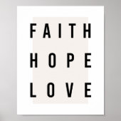 Faith Hope Love Box Poster (Voorkant)