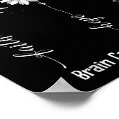 Faith Hope Love Brain Cancer Awareness Shirt Flowe Poster (Hoek)