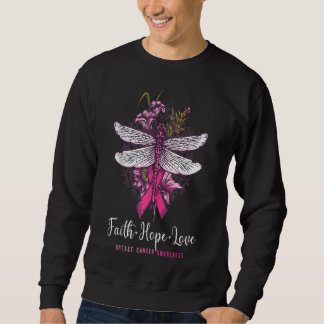 Faith hope love breast cancer awareness dragonfly trui