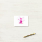 Faith Hope Love Breast Cancer Awareness Pink Ribbo Post-it® Notes (Op bureau)
