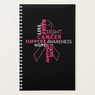 Faith Hope Love Breast Cancer Awareness Planner