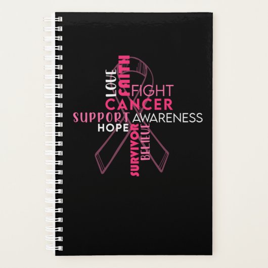 Faith Hope Love Breast Cancer Awareness Planner (Voorkant)