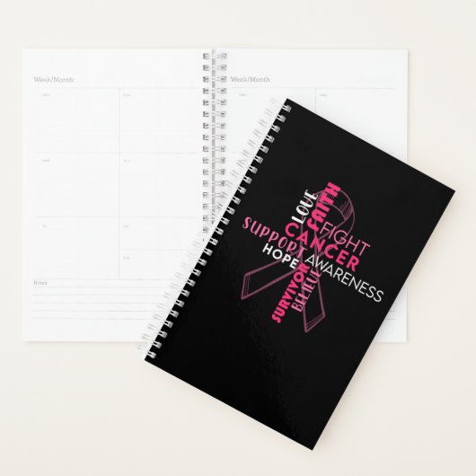 Faith Hope Love Breast Cancer Awareness Planner (Display)